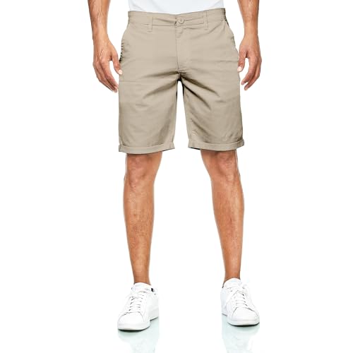 Thumbnail 3 de Smith & Solo Kurze Hosen Herren – Chino Shorts aus Baumwolle, Khakibraun (Größe 33)