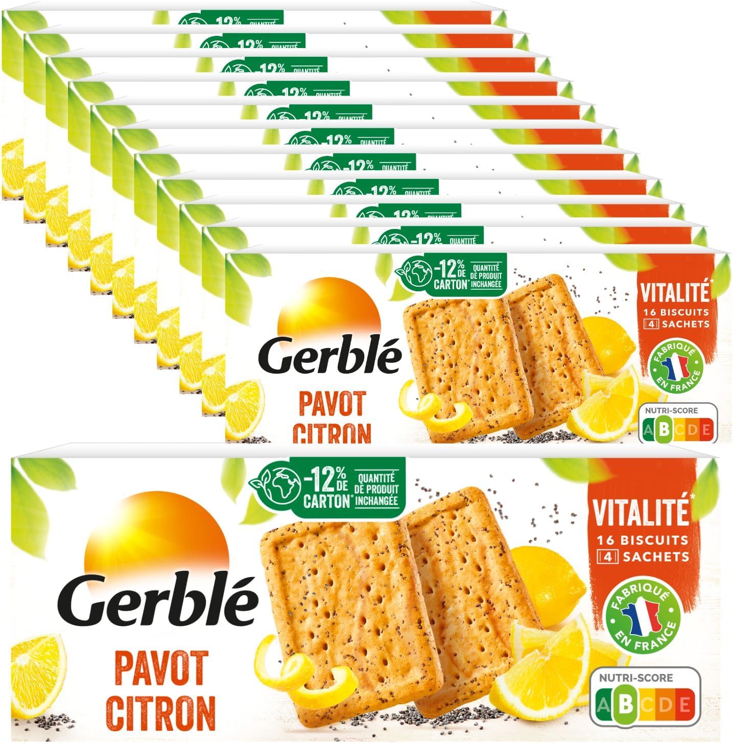 Thumbnail 6 de GERBLÉ Goûters aux Pépites de Chocolat – Réduit en Sucres, Sans Huile de Palme, Lot de 12 (12 biscuits, 250 g)