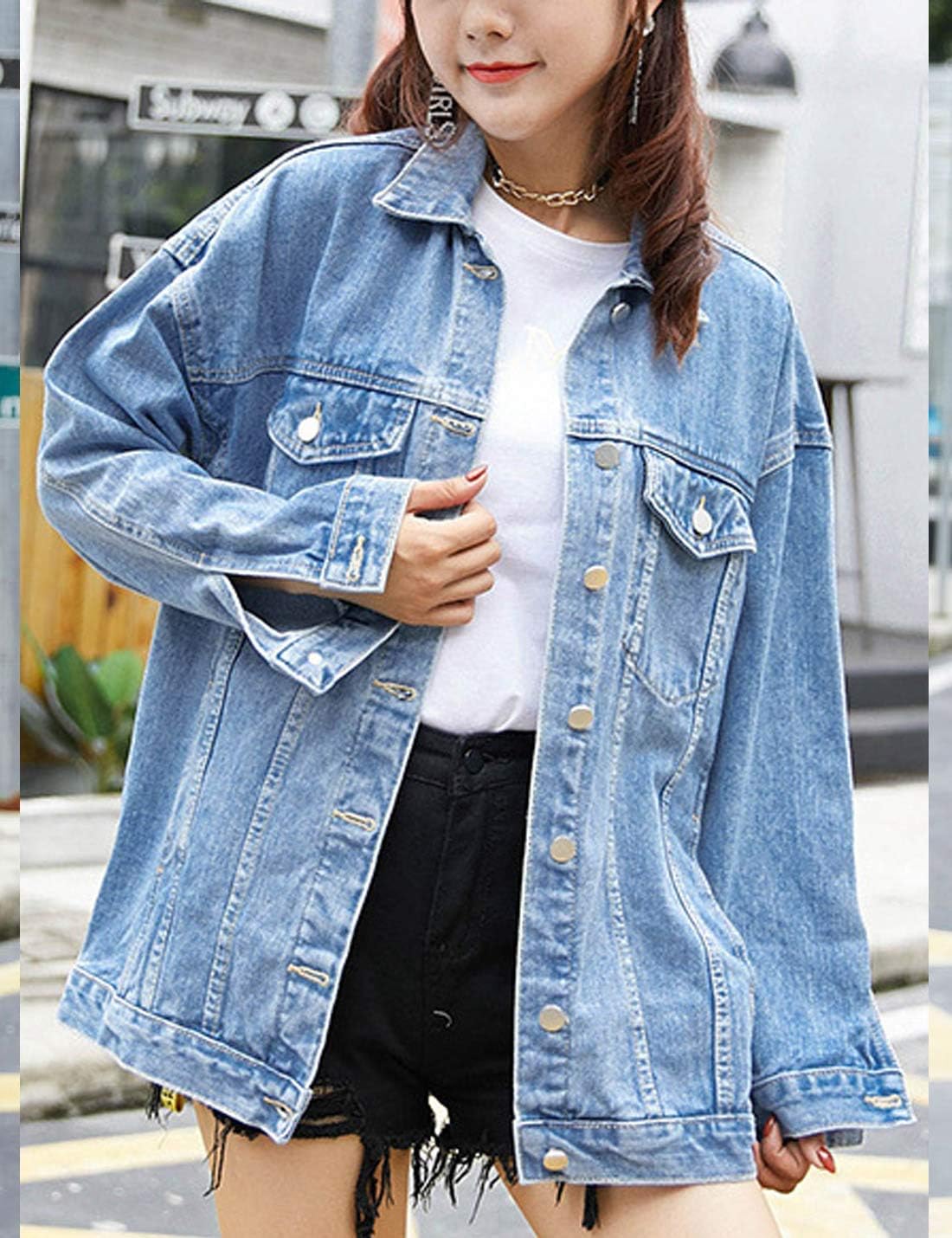 Thumbnail 5 de Omoone Oversized Jean Jacket for Women