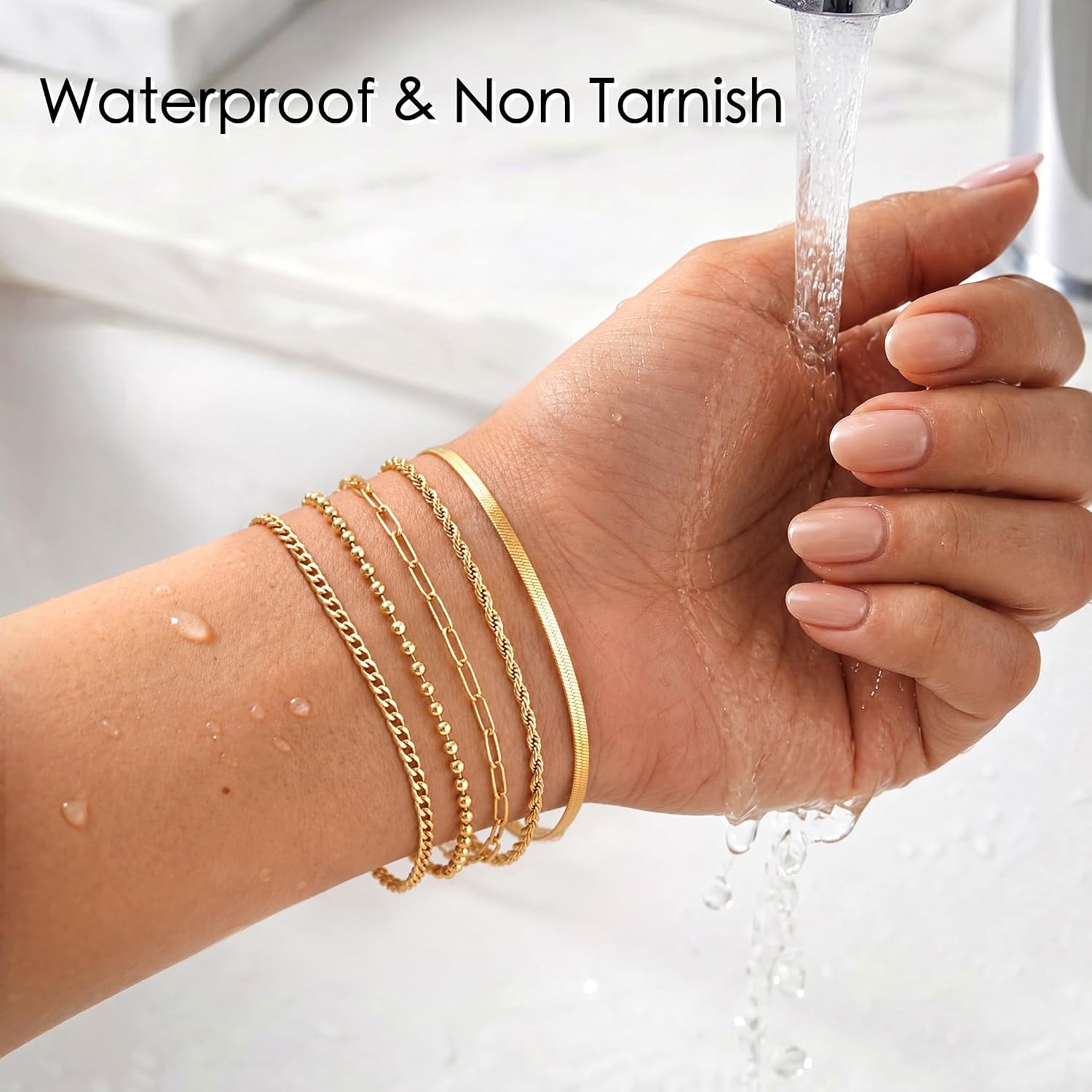 Thumbnail 6 de POXTEX Bracelet Set, 14K Gold-Plated
