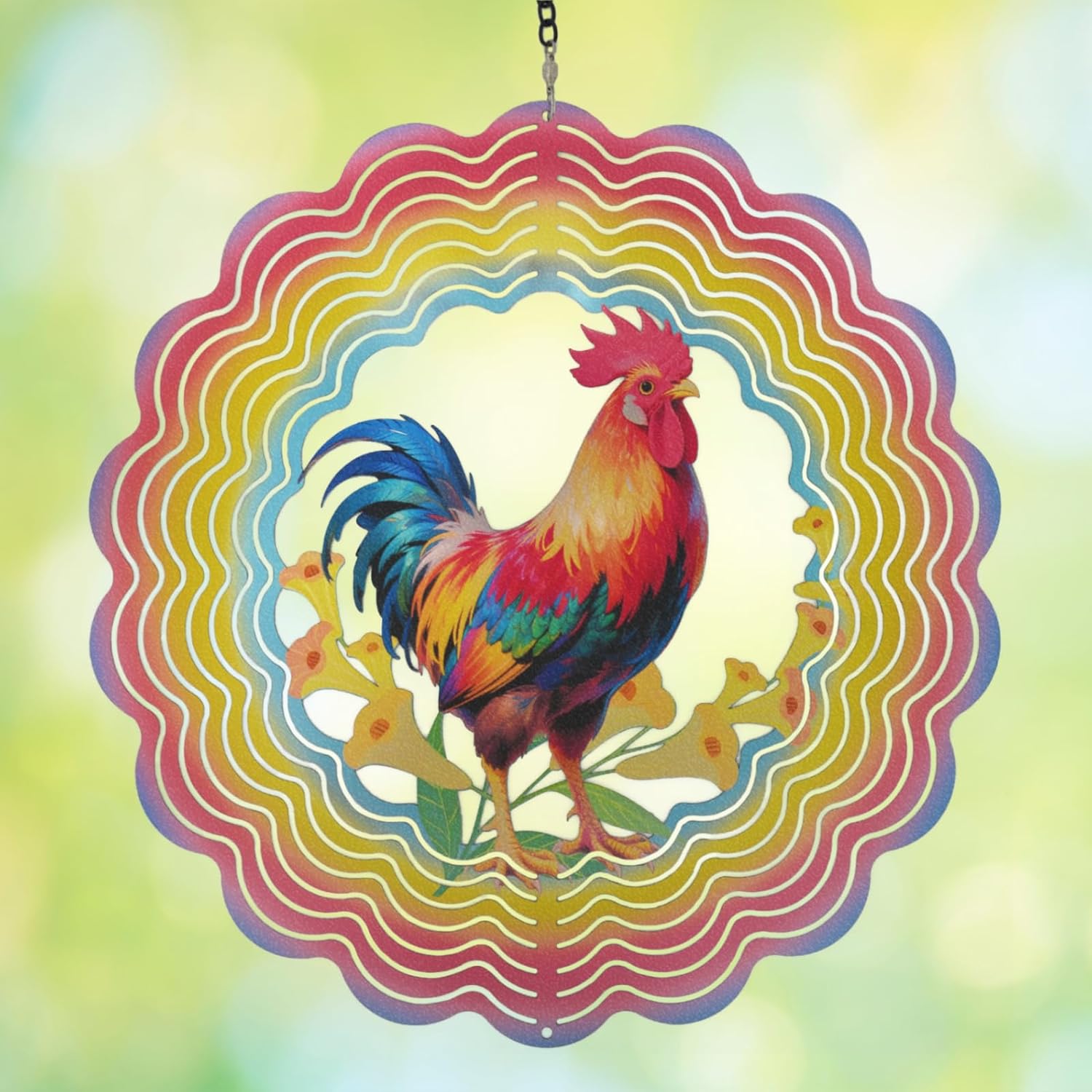 Thumbnail 6 de Cawalap Wind Spinner Butterfly 12" Outdoor 3D Metal Ornament