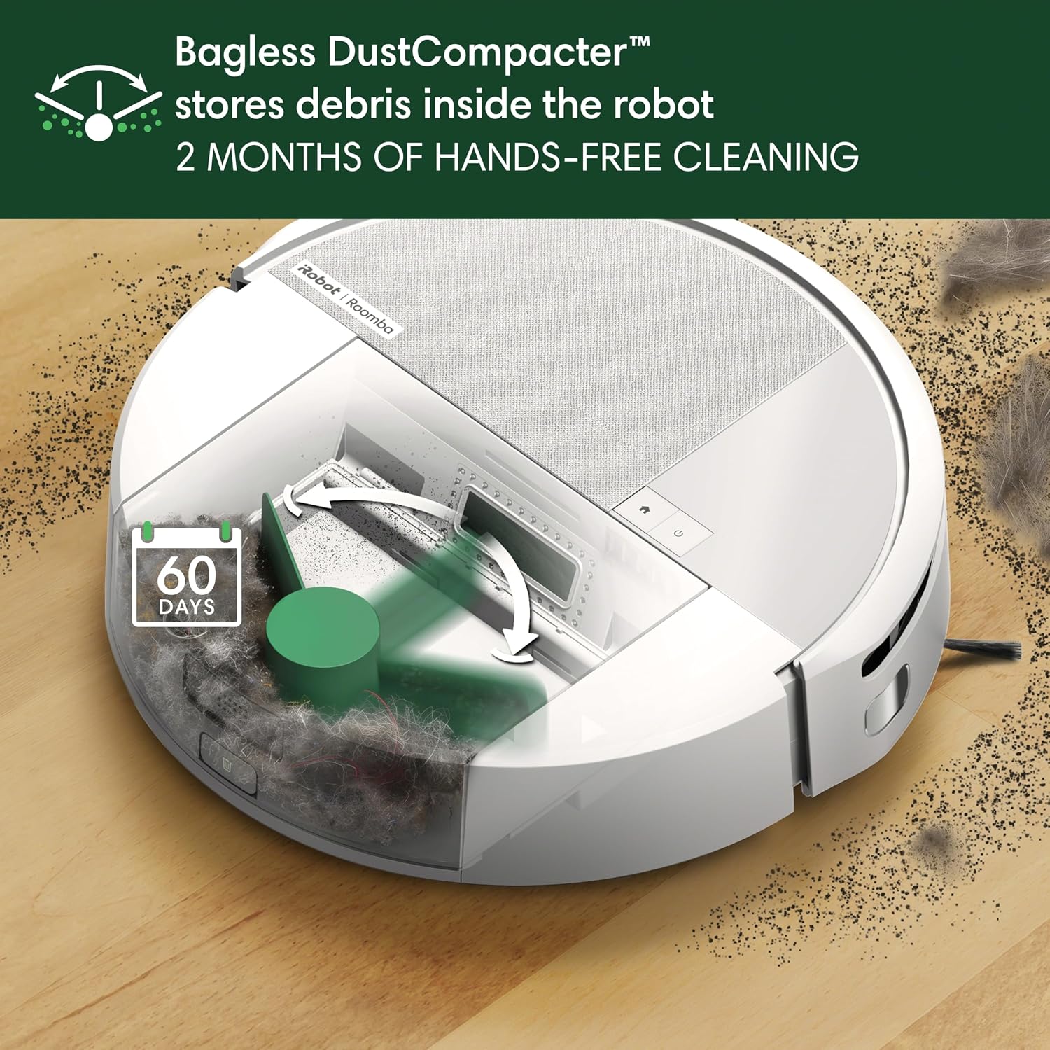 Detalle de iRobot Roomba 205 DustCompactor Combo Robot — Vac + Mop 🤖