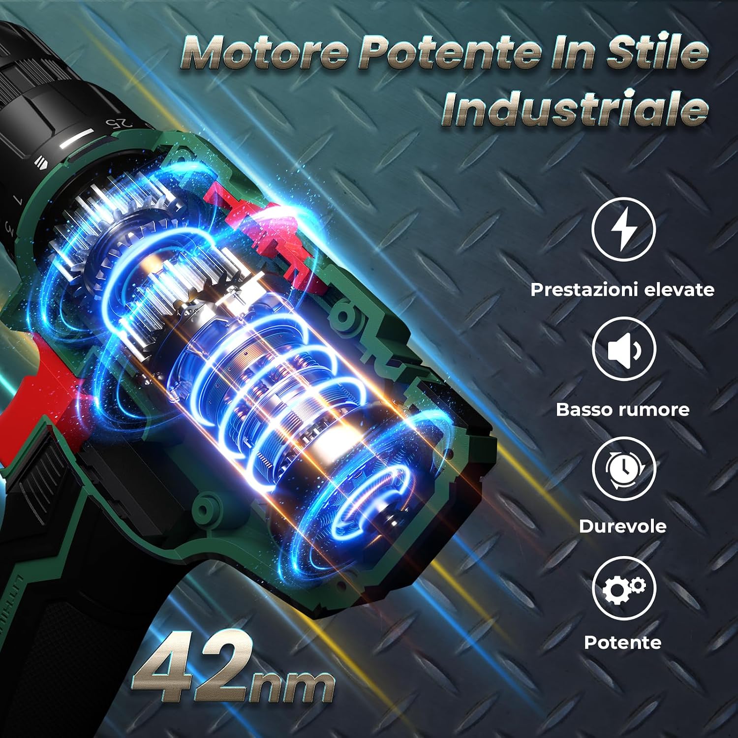 Detalle 2 de FAHEFANA 2025 Trapano Avvitatore 20V
