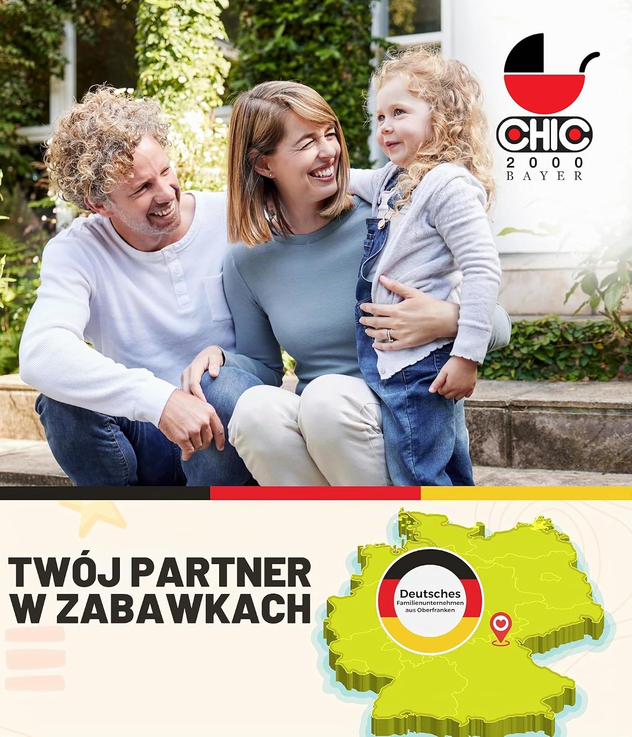 Thumbnail 5 de Bayer Chic 2000 Lola 612-84 – trzykołowy wózek dla lalek, różowe konfetti