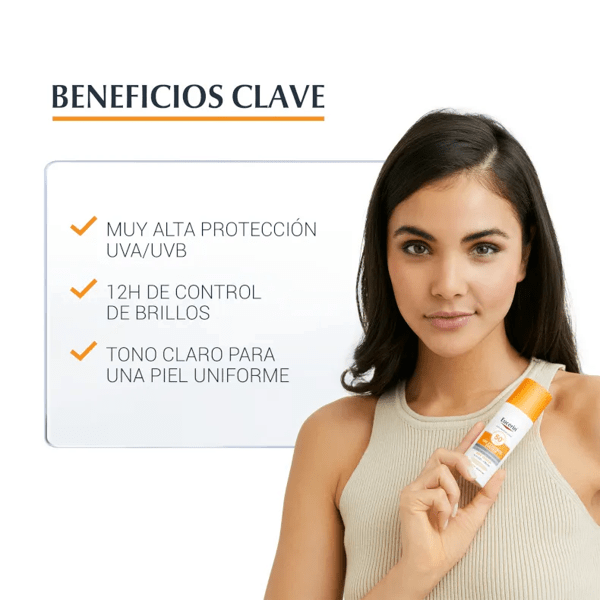 Thumbnail 1 de Eucerin Face Oil Control SPF50+ 2x50 ml