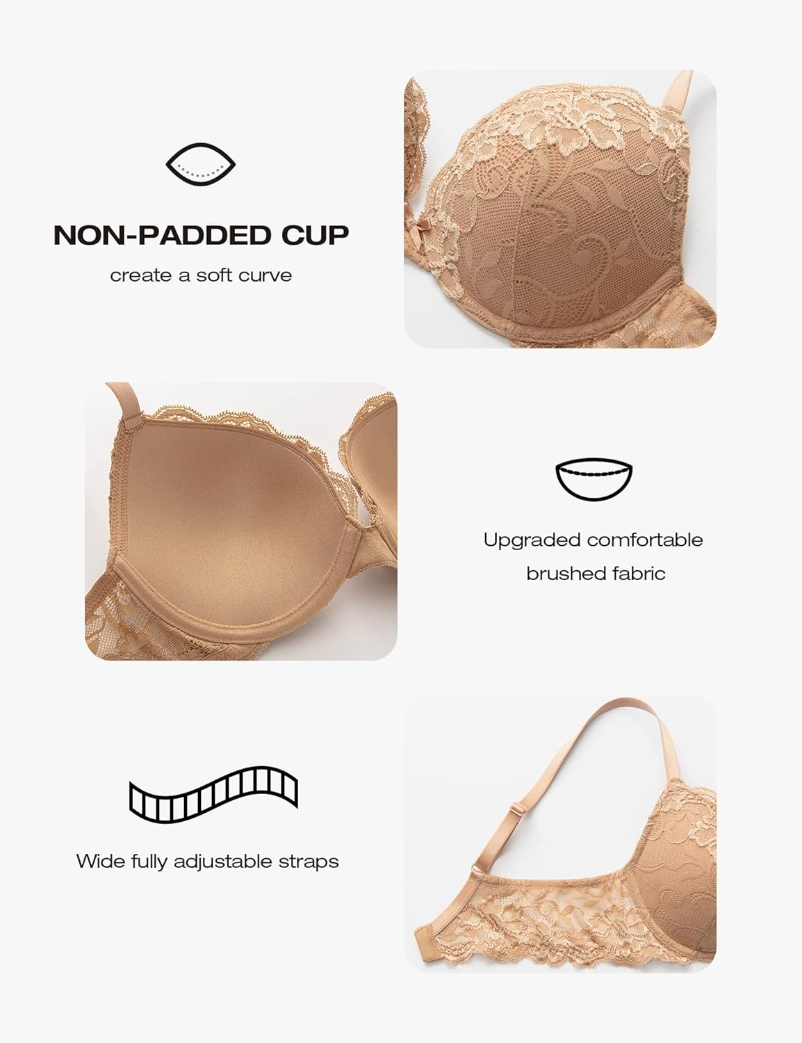 Thumbnail 6 de Deyllo Push Up Lace Bra