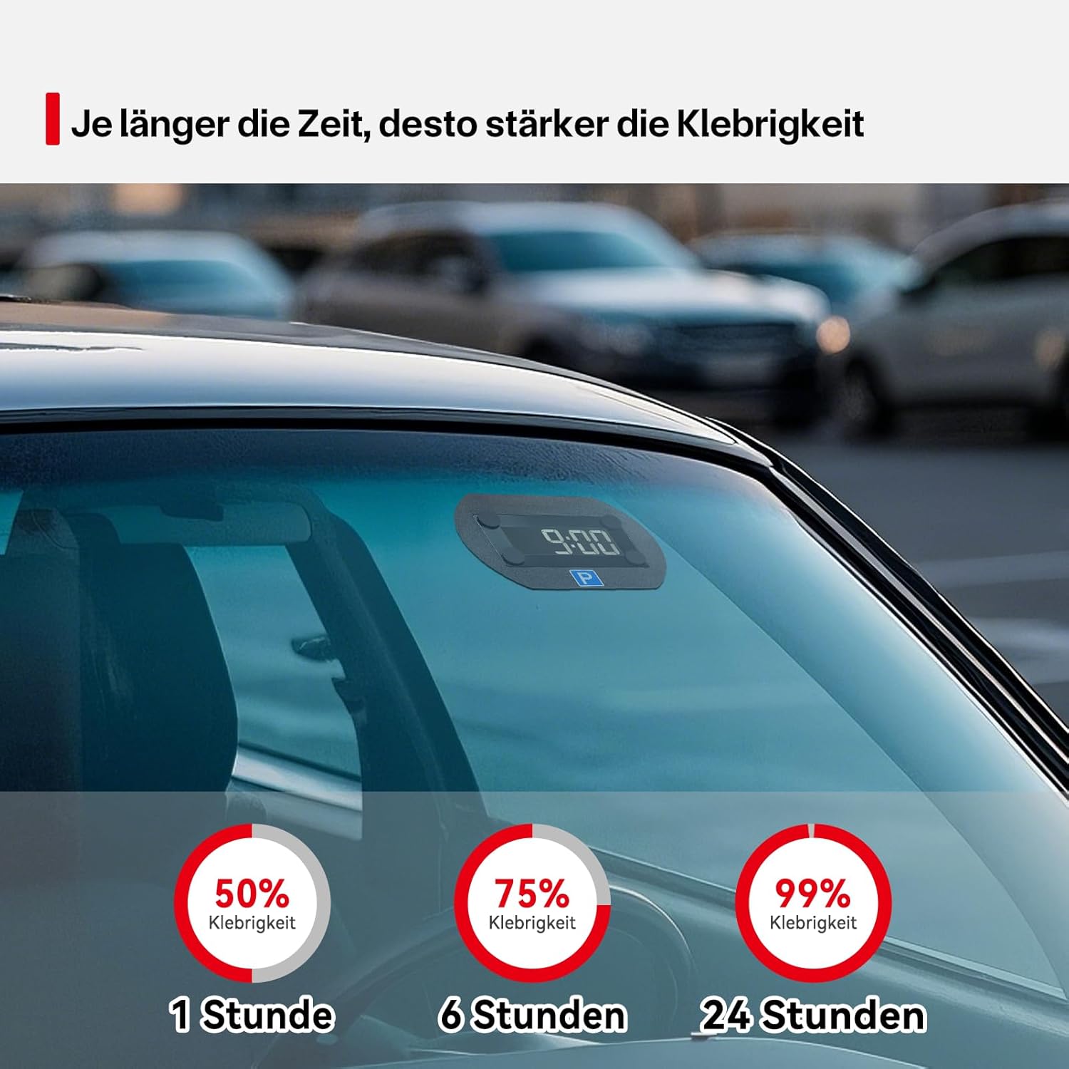 Thumbnail 5 de FIXCHORD Ersatz-Klebepads Set für elektronische Parkscheiben (12 Stück) – doppelseitig