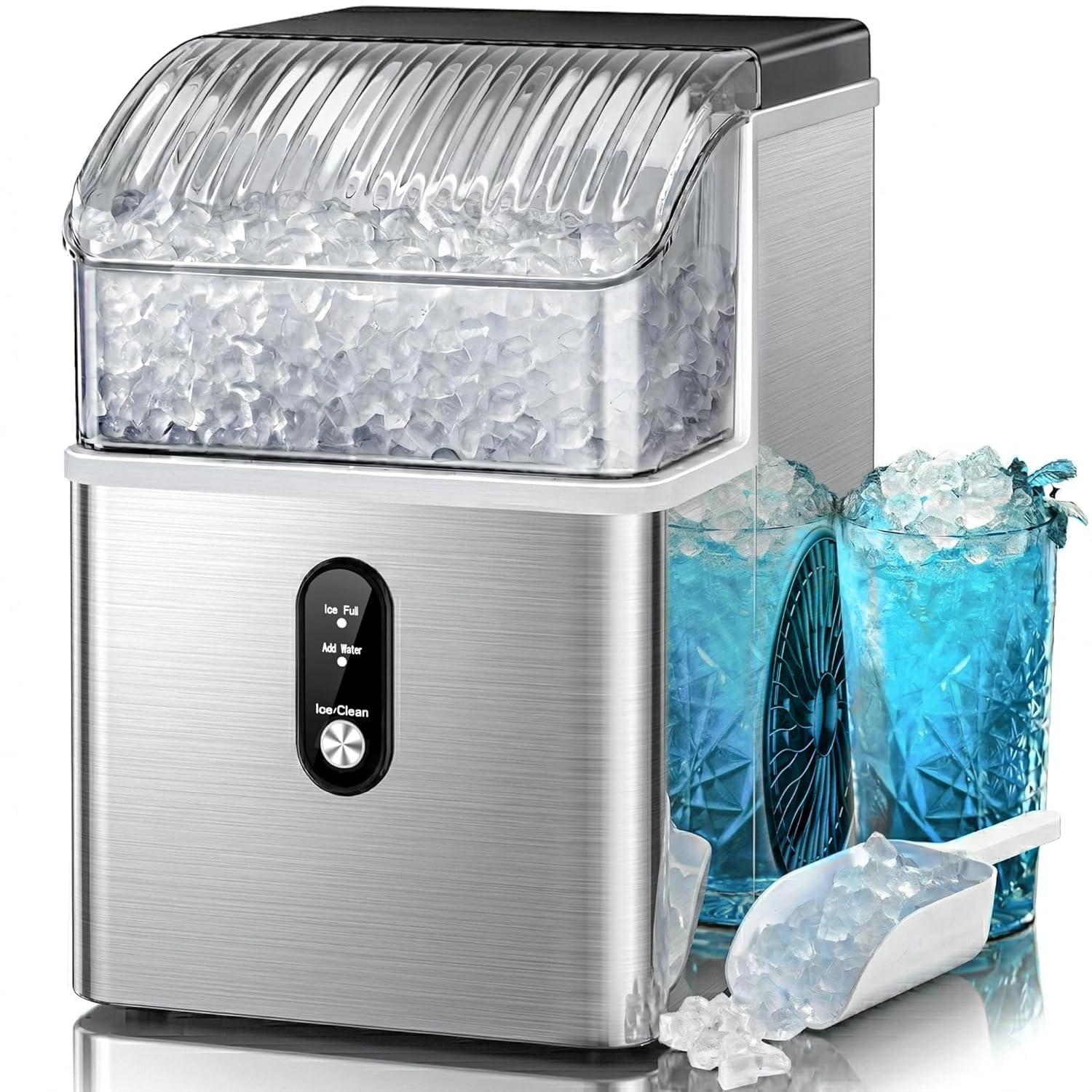 Detalle de Kismile Nugget Ice Maker Stainless Steel