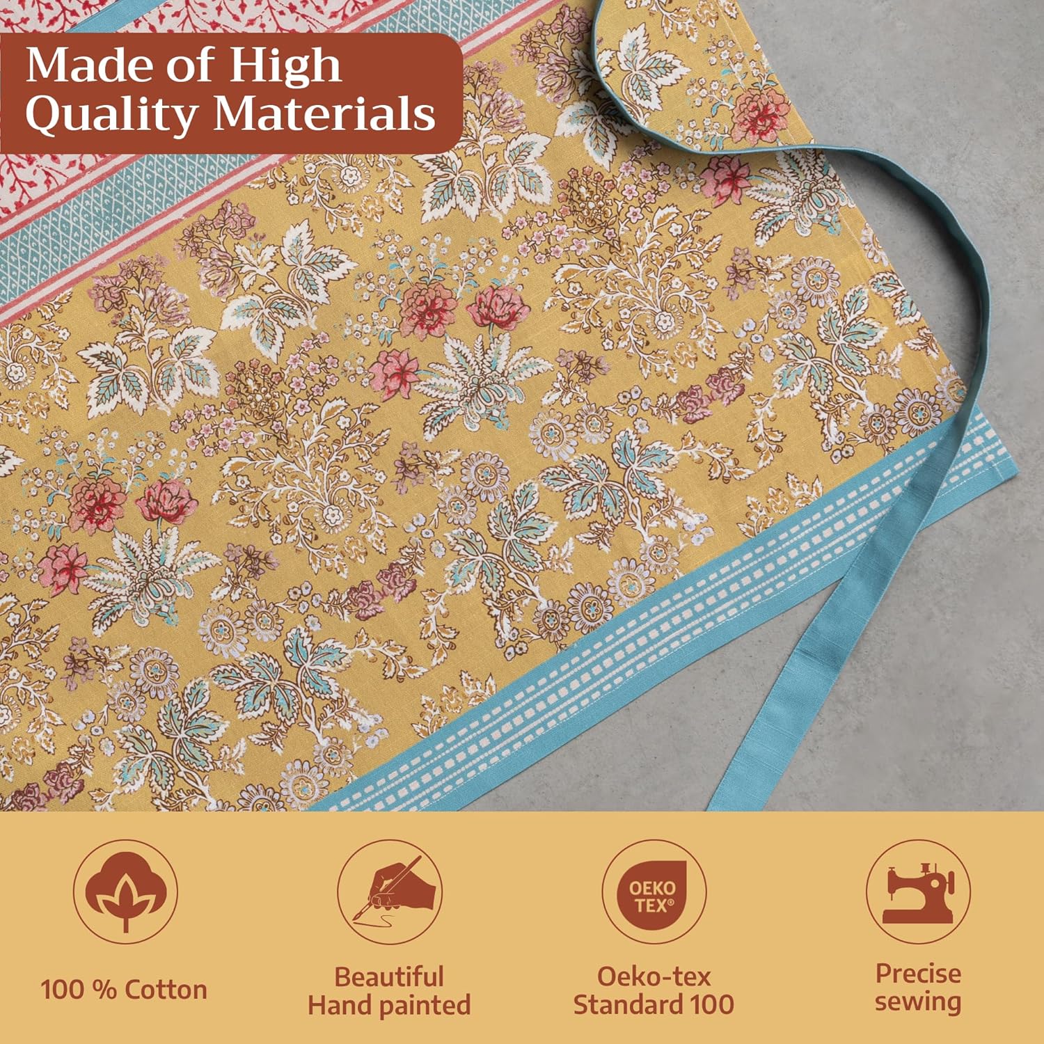 Thumbnail 2 de Maison d' Hermine 100% Cotton Apron with Pocket