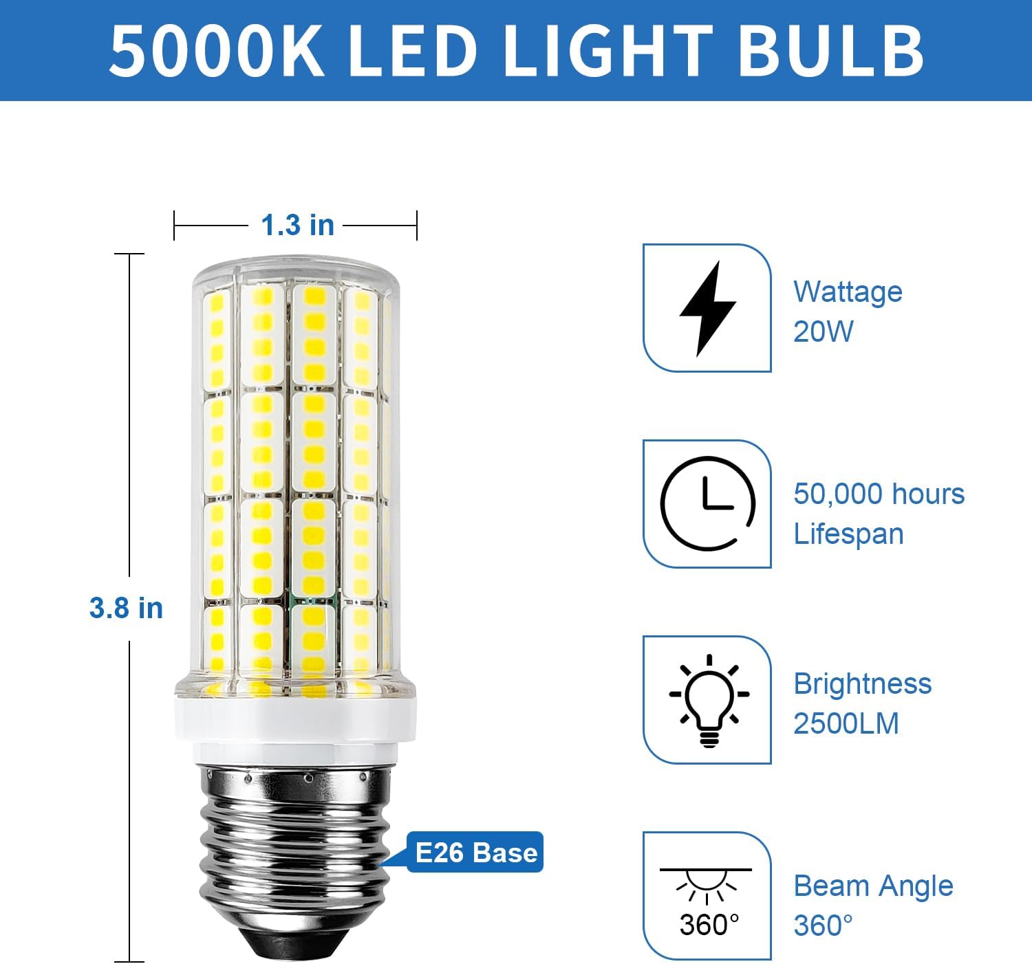 Thumbnail 1 de LED Corn Light Bulb 20W