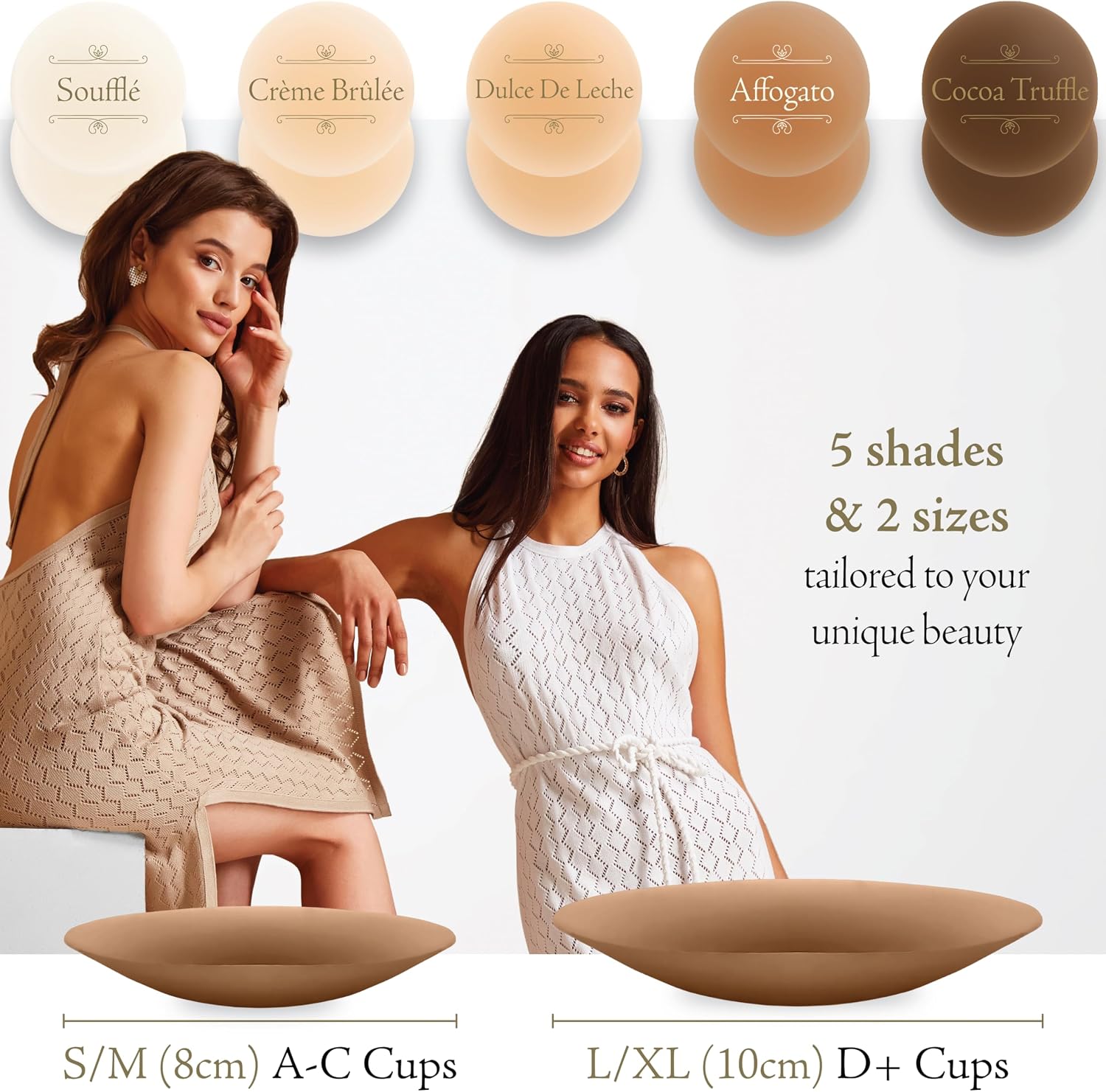 Thumbnail 1 de Niparons Premium Nipple Covers - Invisible Adhesive Reusable Silicone Nipple Covers