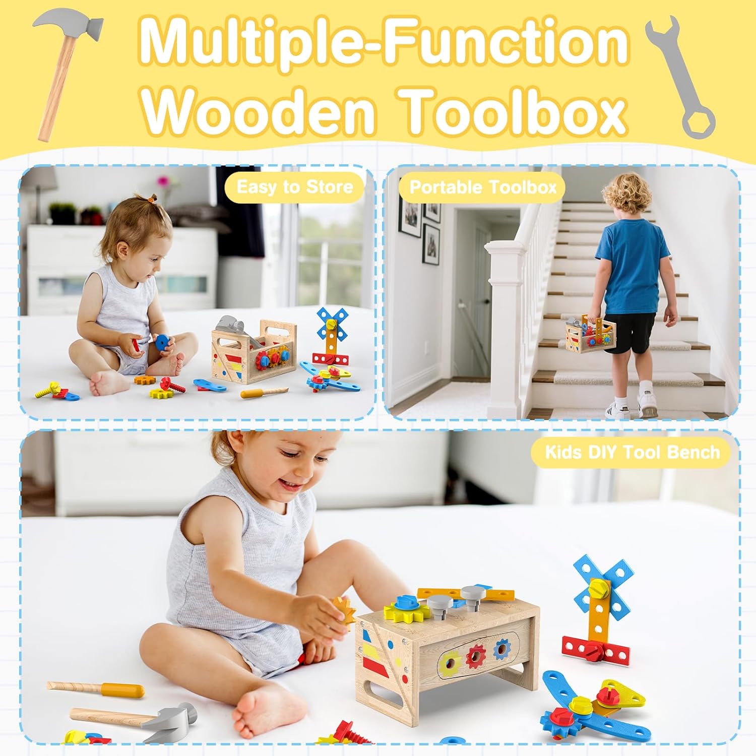 Thumbnail 3 de JOYSINTOY Kids Tool Set 42-piece