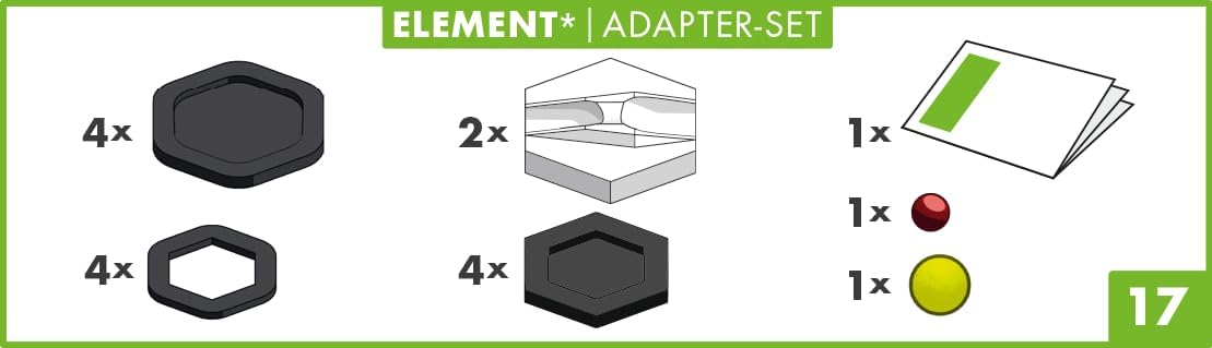 Detalle de Ravensburger GraviTrax Element Adapter-Set – Erweiterbares Murmelbahnsystem für Kinder ab 8 Jahren