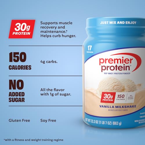 Detalle 2 de Premier Protein 30g High Protein Powder, 100% Whey, Vanilla — 17 Servings