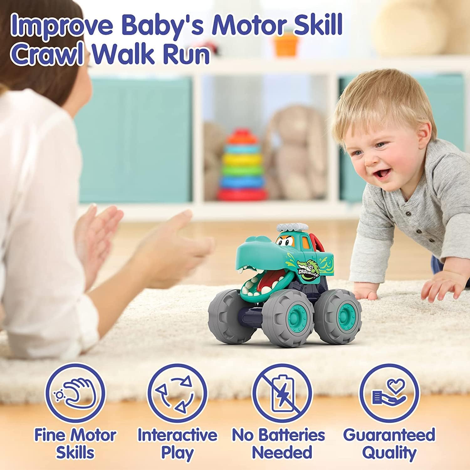 Thumbnail 2 de SunnyPal 3-Pack Monster Truck Toys for Toddlers: Safe, Non-Battery Animal Car Toys for 12–48 Months