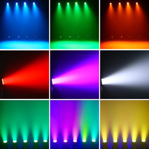 Detalle de Delibang 2 Unità 7X15W Teste mobili LED Wash DMX512 RGBW 4 in 1 – versione aggiornata
