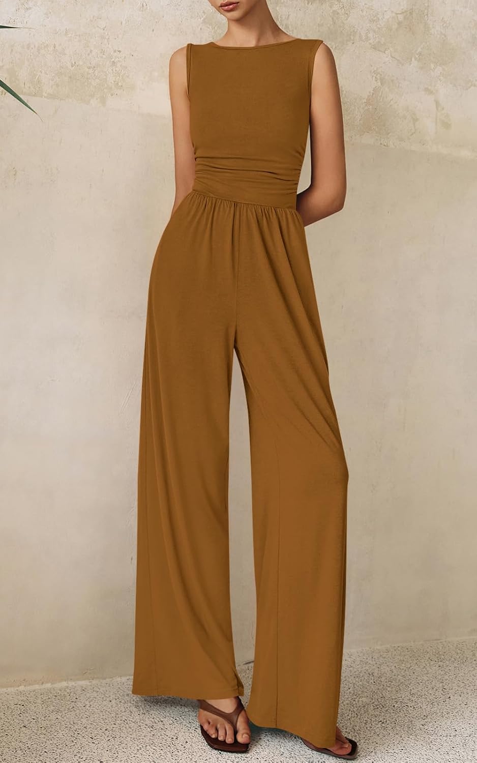 Thumbnail 5 de PRETTYGARDEN One Piece Jumpsuits for Women – Dressy Casual Sleeveless Wide Leg Rompers