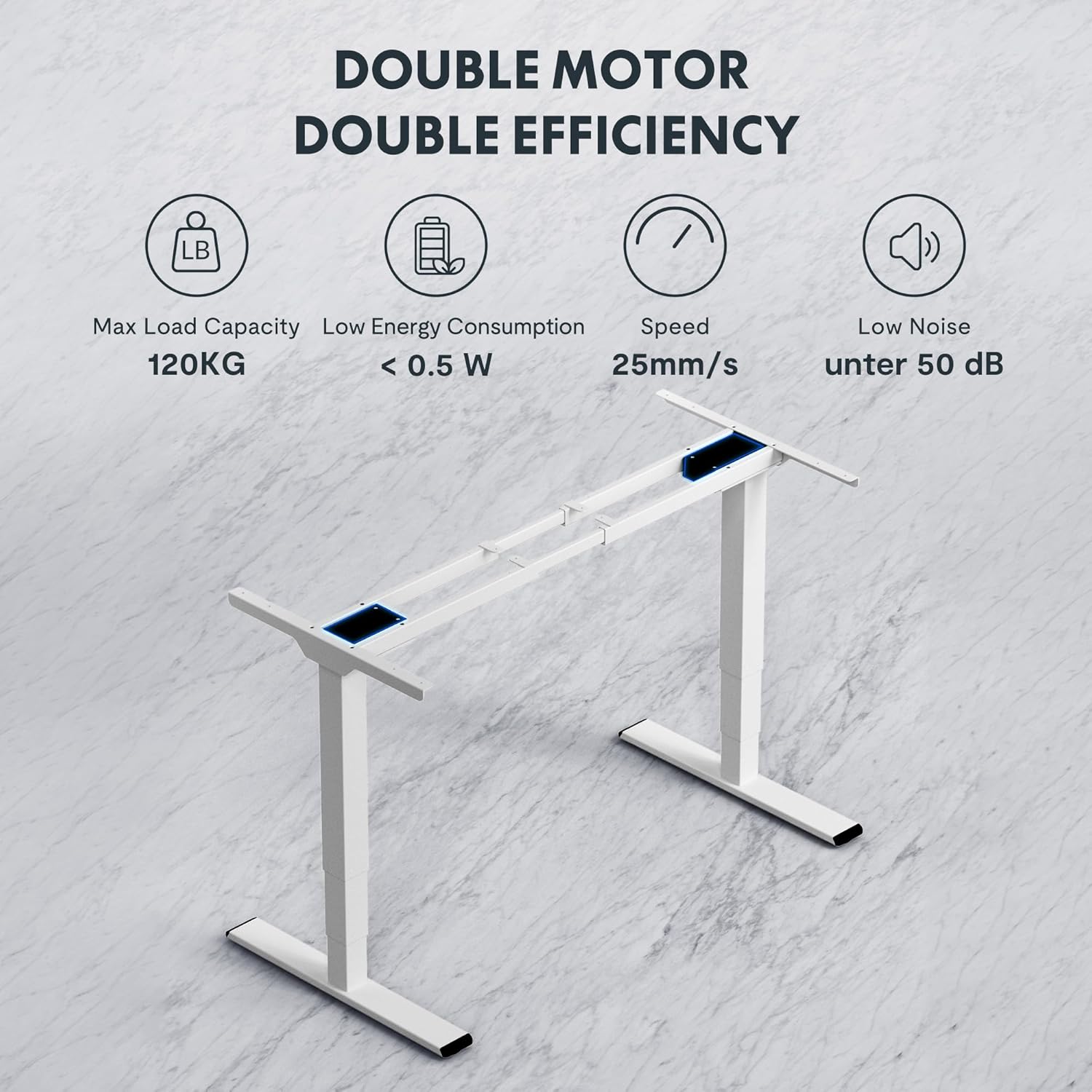 Detalle de FLEXISPOT Scrivania Regolabile in Altezza 180×80 cm con Doppio Motore e Porta USB