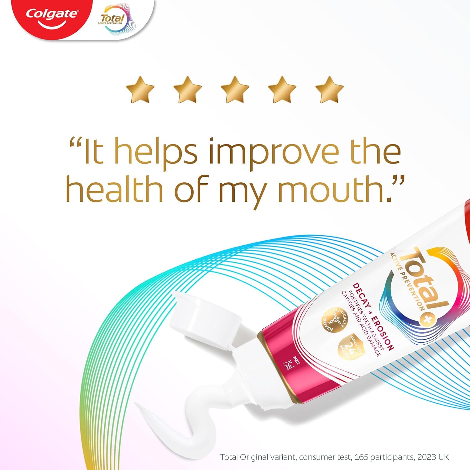 Thumbnail 6 de Colgate Total Active Prevention+ Decay + Erosion Defence Toothpaste 75ml
