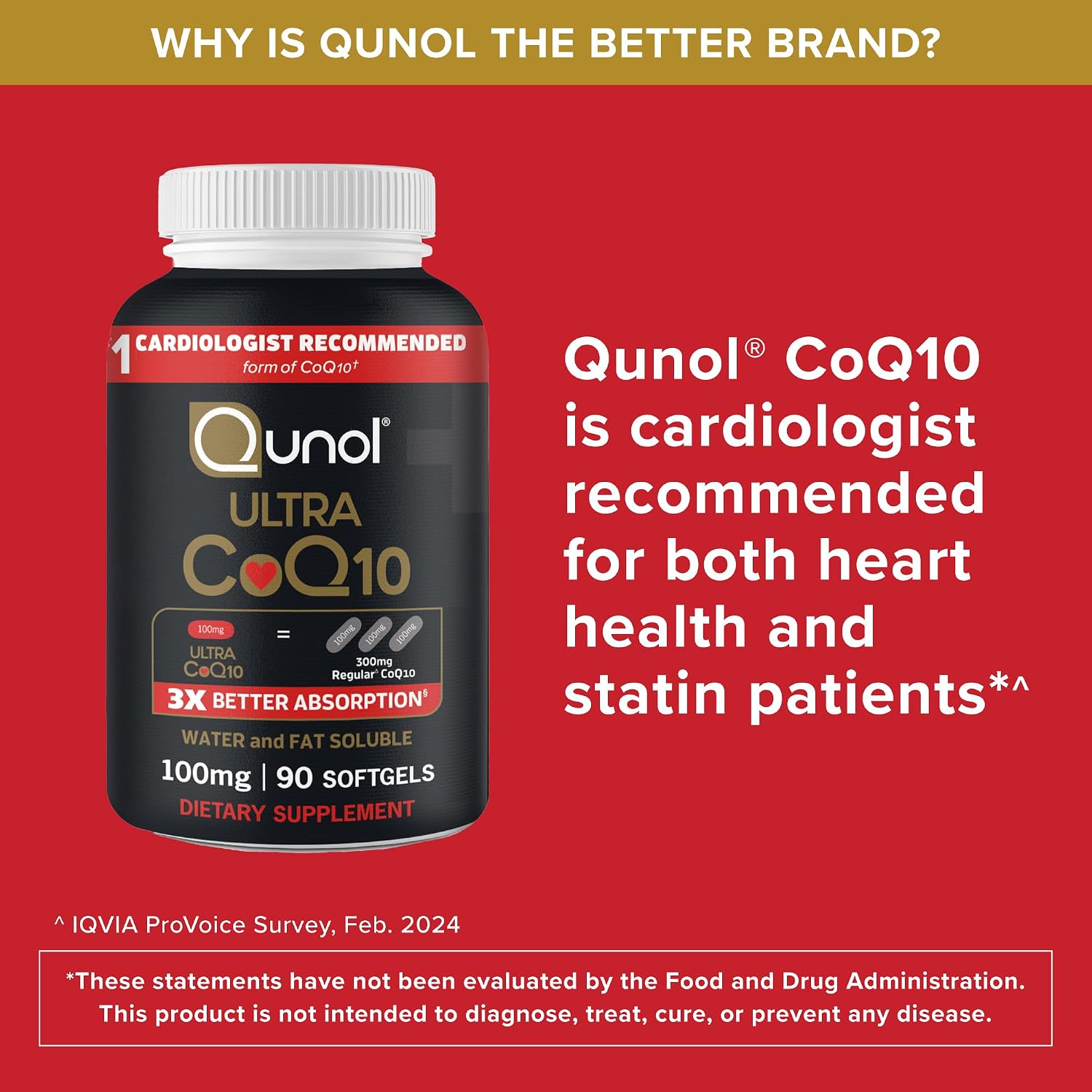 Detalle 1 de Qunol Ultra CoQ10 10935SEG90N, 100 mg Softgels, 3X Absorption, 90 Count