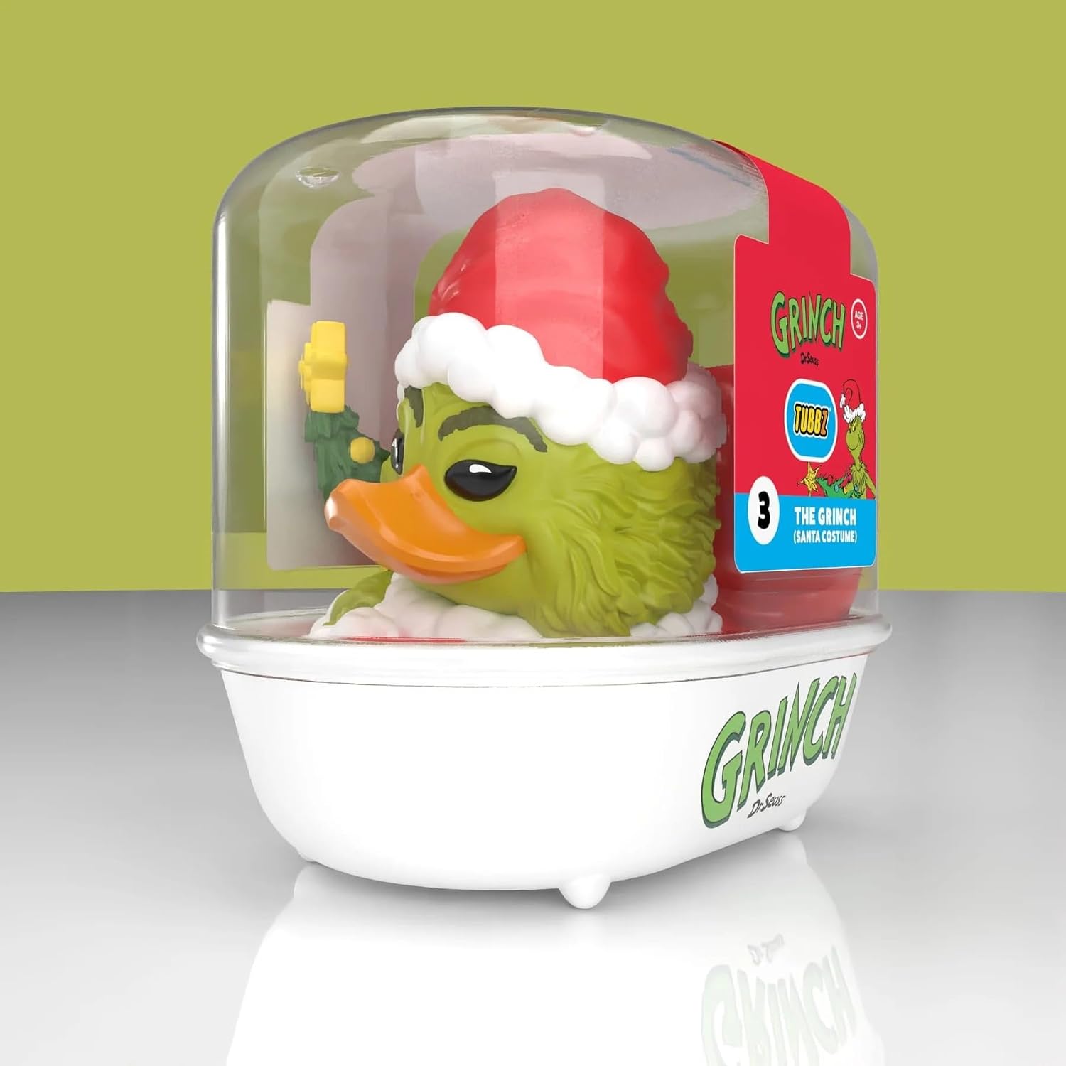 Detalle de TUBBZ Erstausgabe: Der Grinch – Santa Outfit Grinch als Cosplaying-Gummiente Vinylfigur