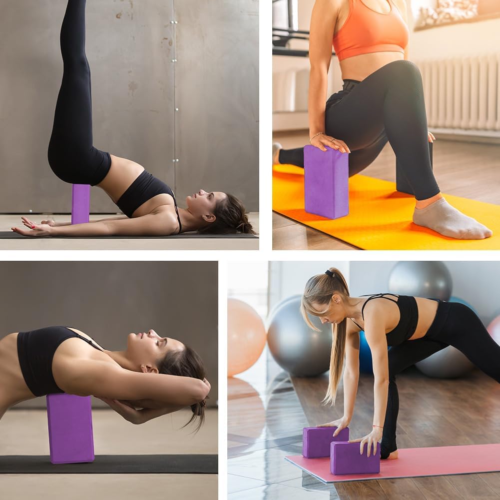 Thumbnail 4 de flintronic Yoga Block für Erwachsene – 2er-Set aus hochdichtem EVA-Schaum, rutschfest und leicht