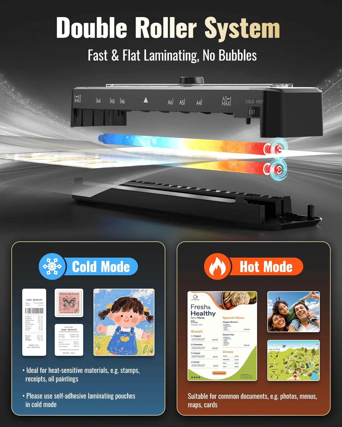 Thumbnail 4 de Laminator A3 with Paper Cutter 330mm inlet