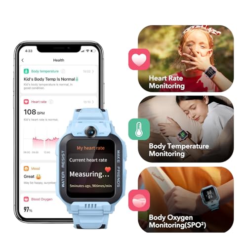 Thumbnail 7 de imoo Z7 smartwatch infantil con GPS y SIM 4G, video HD bidireccional y resistencia al agua IPX8 (Blue)