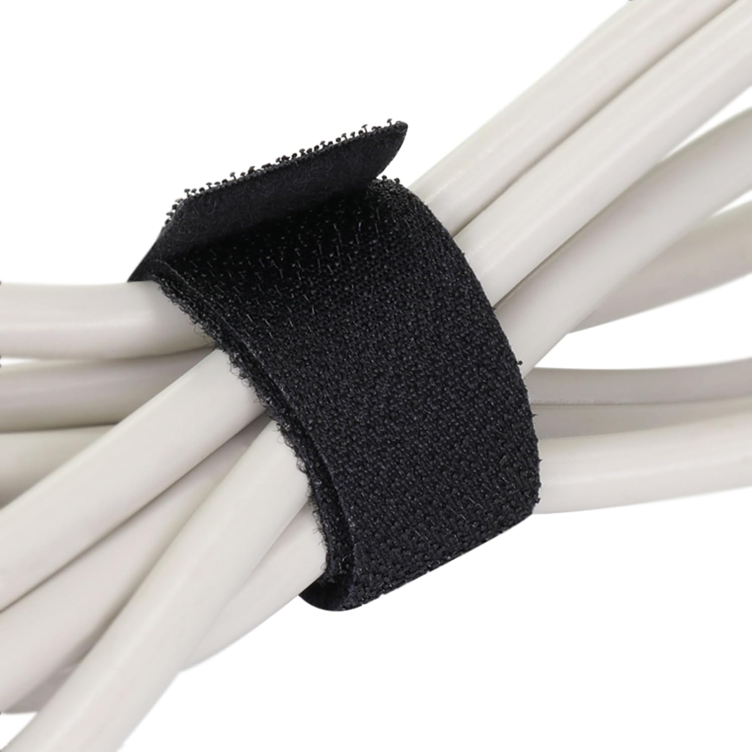 Thumbnail 1 de Klebeshop24 Klettband Beidseitig Back to Back – Haken + Flausch, Schwarz, 50 mm × 8 m