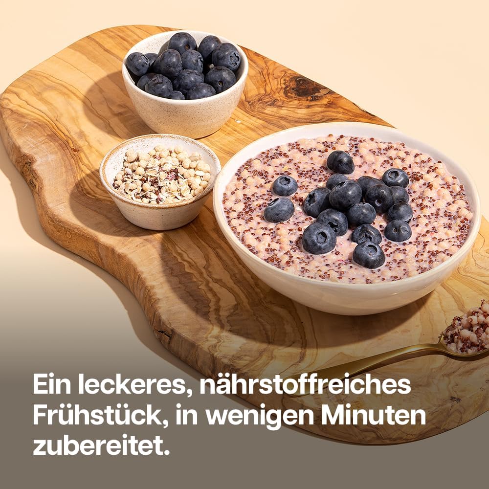 Detalle de Protein Works Superfood Frühstück GOLD – GOLD Innovation, nährstoffreiches Protein-Müsli (600 g, 10 Portionen) – Summer Berry Feast