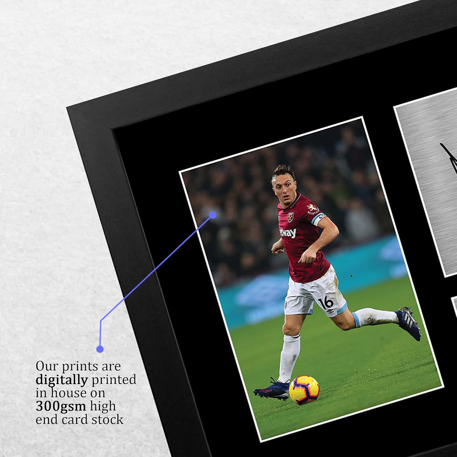 Thumbnail 3 de HWC Trading FR Mark Noble Gift Signed Framed A4 Print