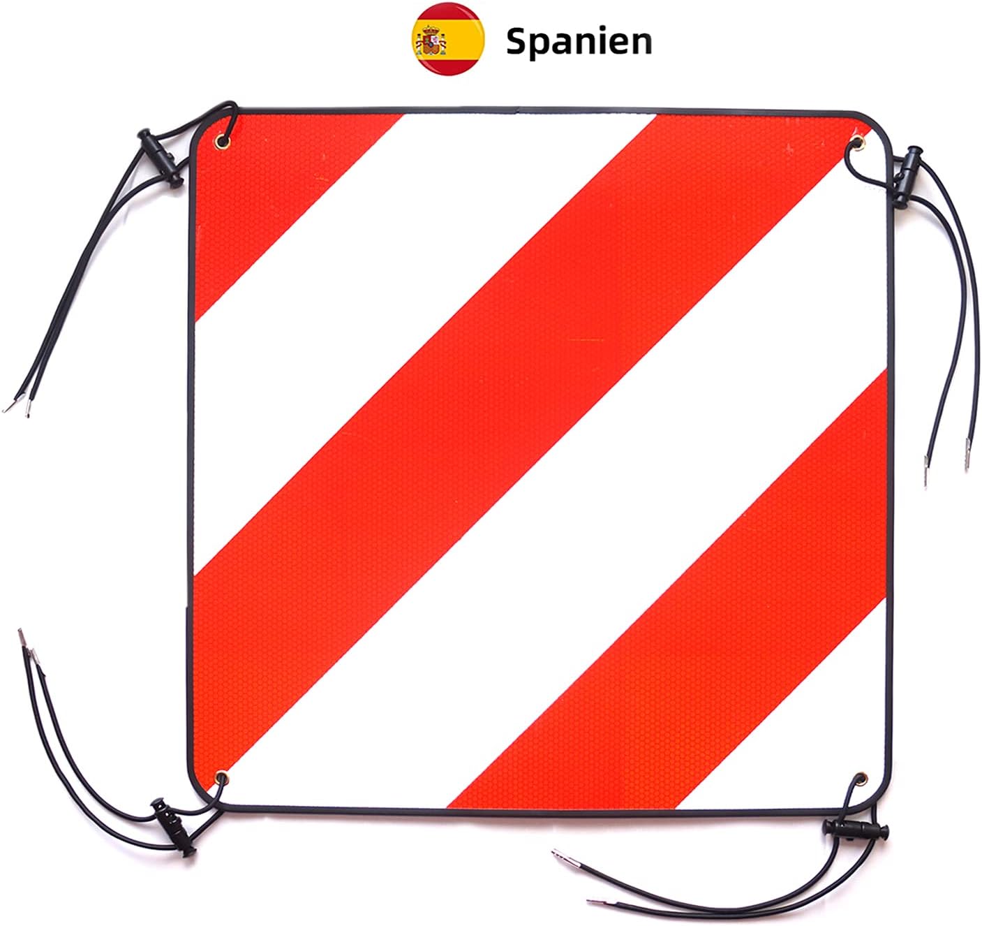 Thumbnail 2 de LIEBFIT 2in1 reflektierende Warntafeln für Italien & Spanien (Aluminium, 50 x 50 cm) mit 4 Spanngurten