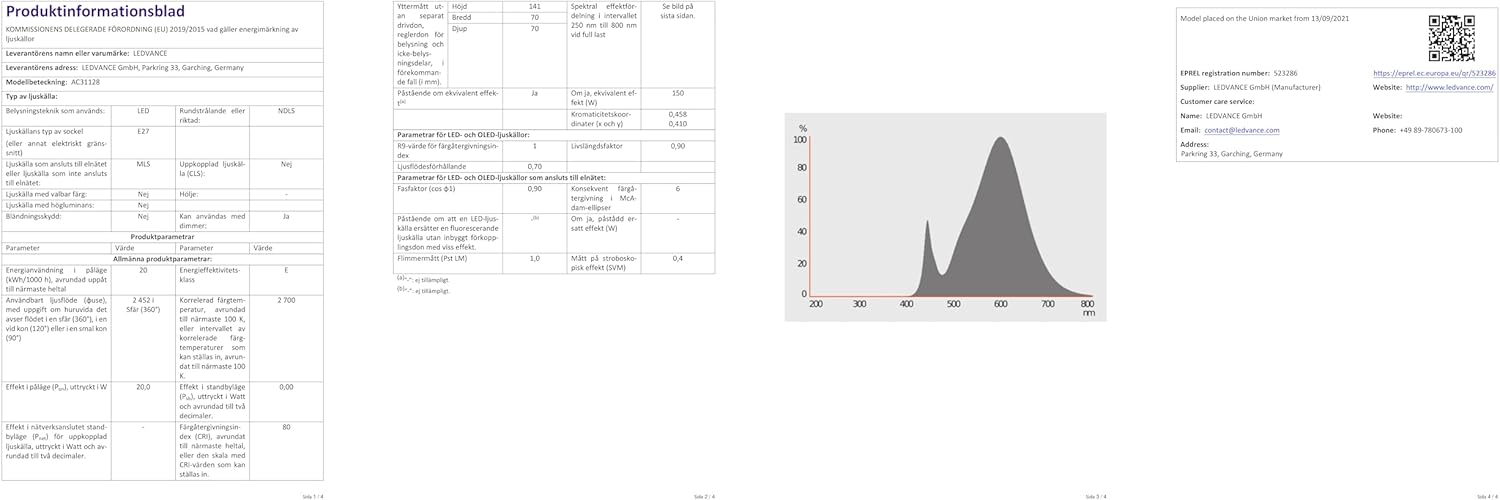 Thumbnail 6 de OSRAM CLASSIC A 20 W regulable, 2700 K