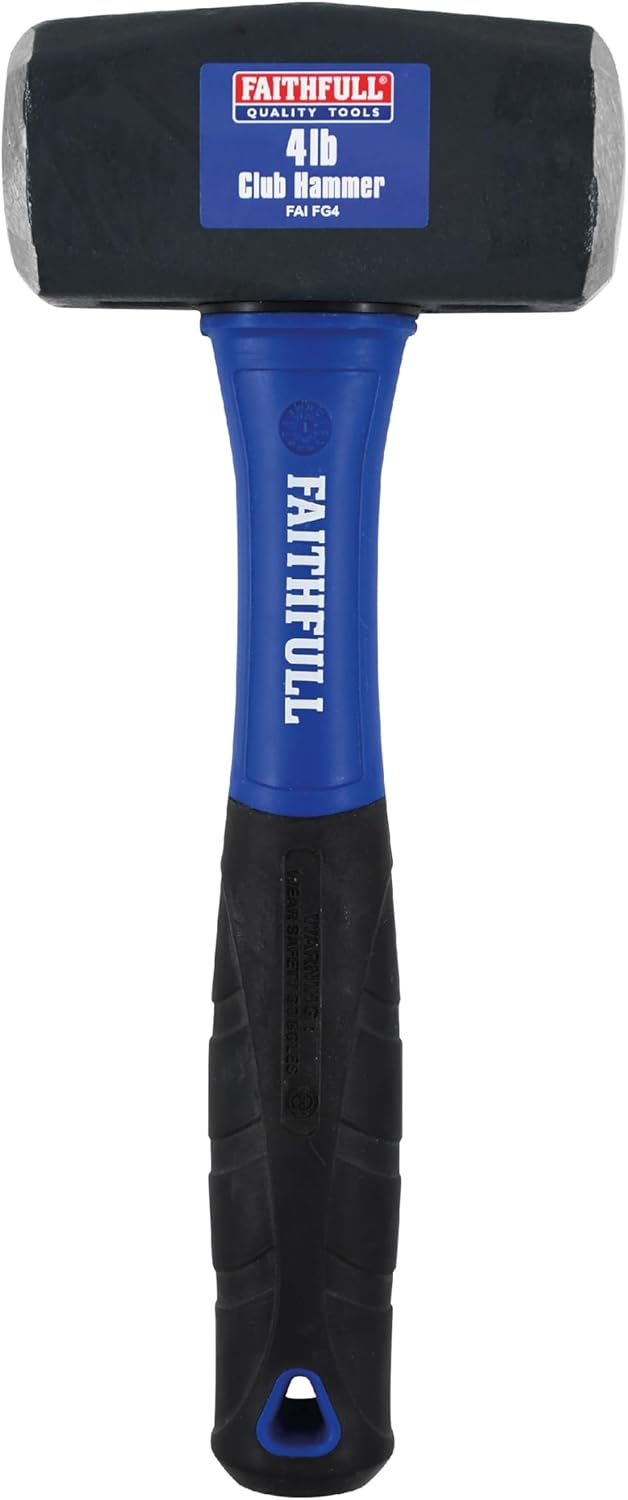 Thumbnail 6 de Faithfull FiGLass martello a testa quadra 4 lb per scalpelli e demolizioni