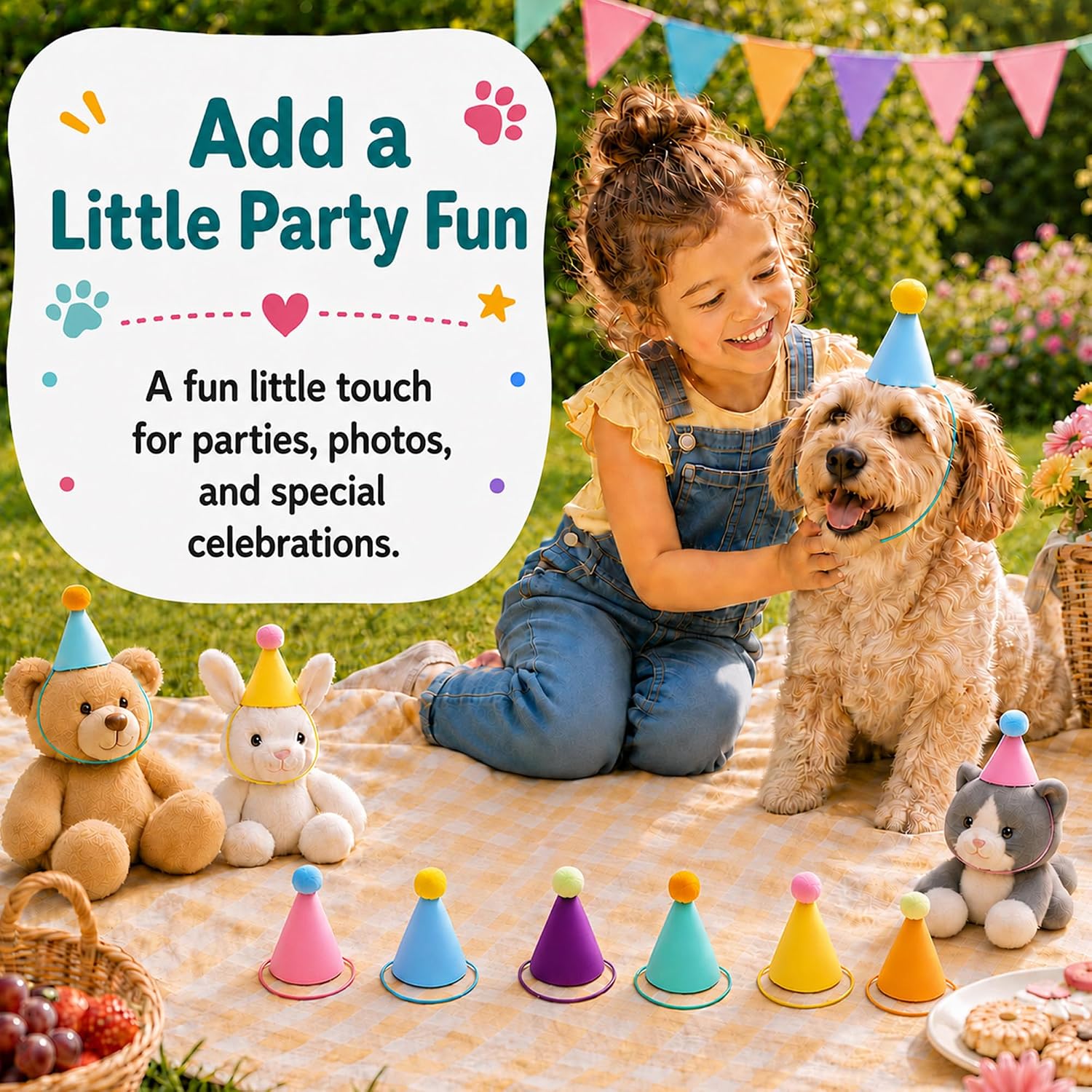 Thumbnail 3 de Doiitlyu Pet Party Hats 12-Pack
