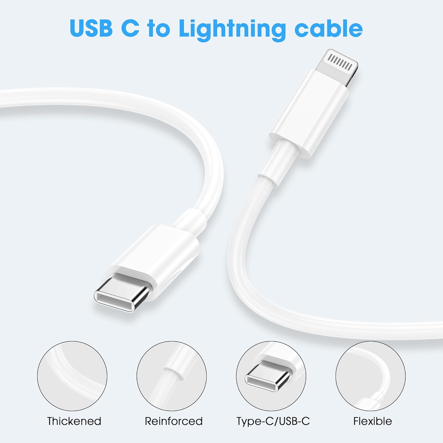 Thumbnail 4 de Apple USB‑C to Lightning 2‑pack (1m & 2m)