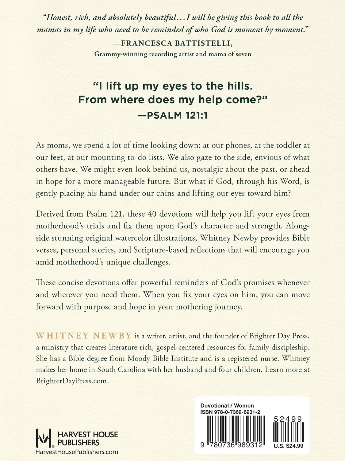 Detalle 2 de Lift Your Eyes: Daily Invitations to Behold Christ in Motherhood — Hardcover Devotional