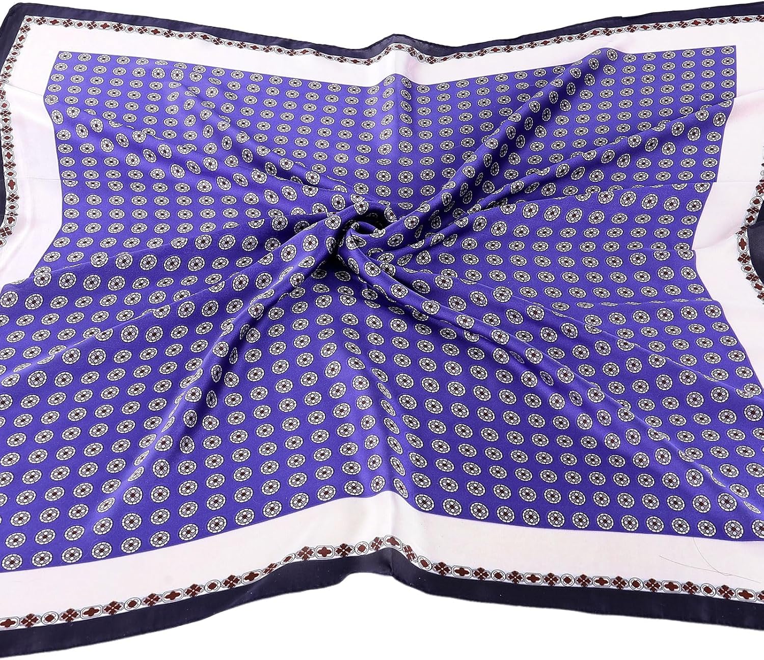Thumbnail 2 de DAMILY Vintage Bandana Herren 70x70 cm Seidig
