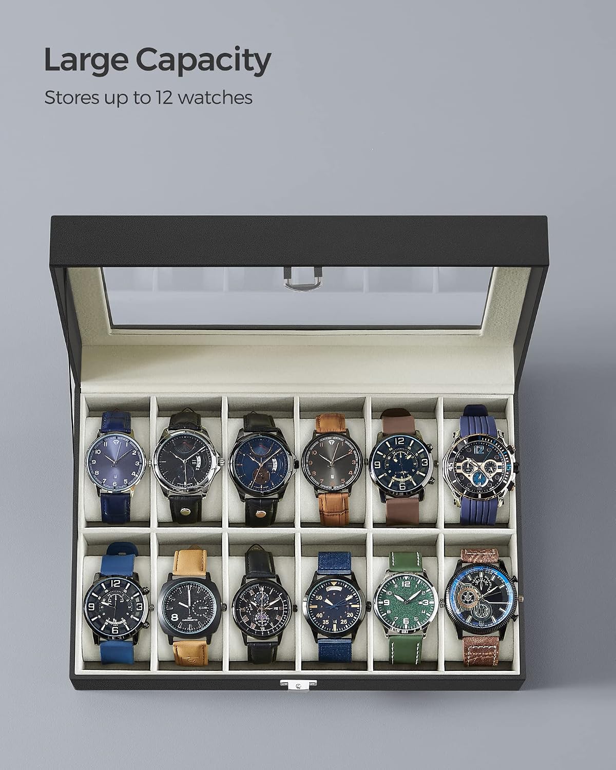 Detalle 1 de Watch box 12 slots for 48 mm dials