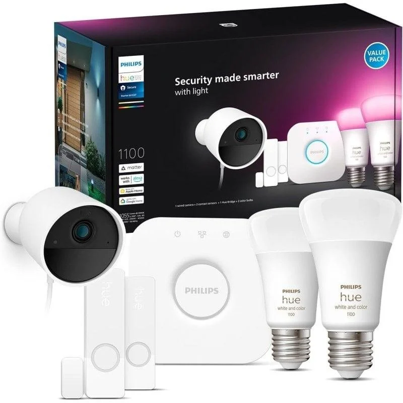 Detalle de philips-hue Secure Starter Pack Cámara FullHD