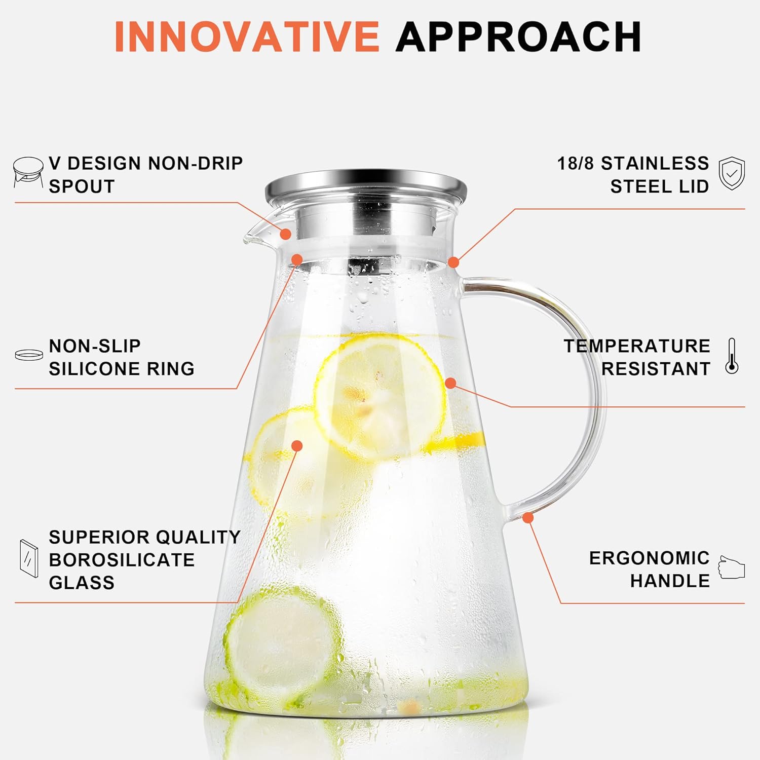 Thumbnail 2 de SUSTEAS 2.0 Liter Glass Pitcher for Cold Brew