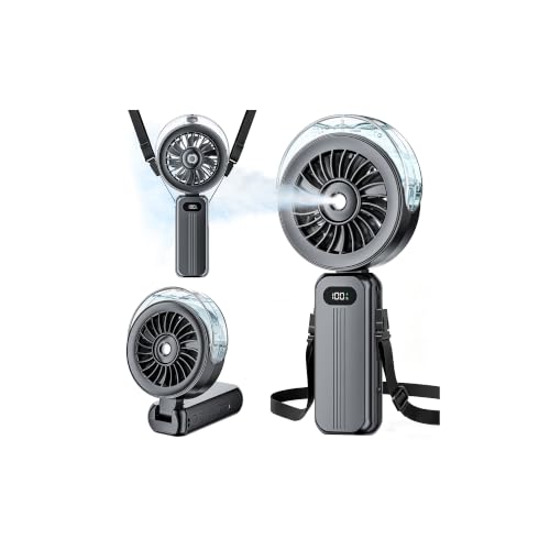 Detalle de Kssvzz Handventilator Akku mit Wasserkühlung – 6000mAh, Tragbar