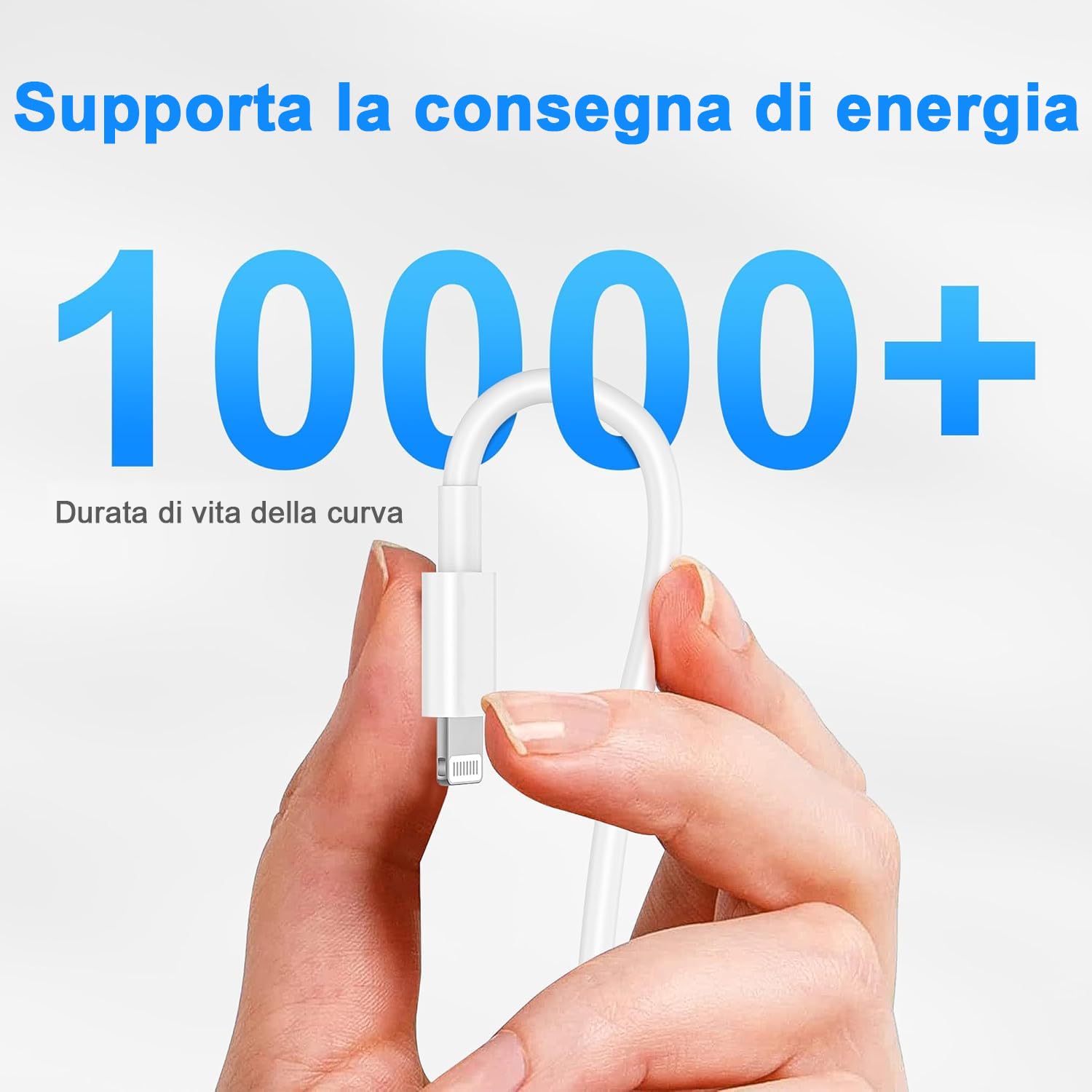 Thumbnail 4 de Cavo Lightning Apple originale certificato MFi 2 pezzi 1 m