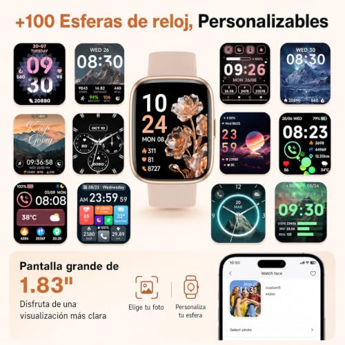 Thumbnail 5 de VRPEFIT – Smartwatch con llamadas Bluetooth, Alexa y 100+ modos deportivos