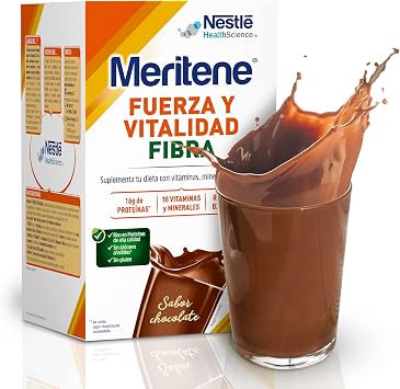 Detalle de Meritene Fuerza y Vitalidad Fibra Chocolate 🍫 - 14 Sobres