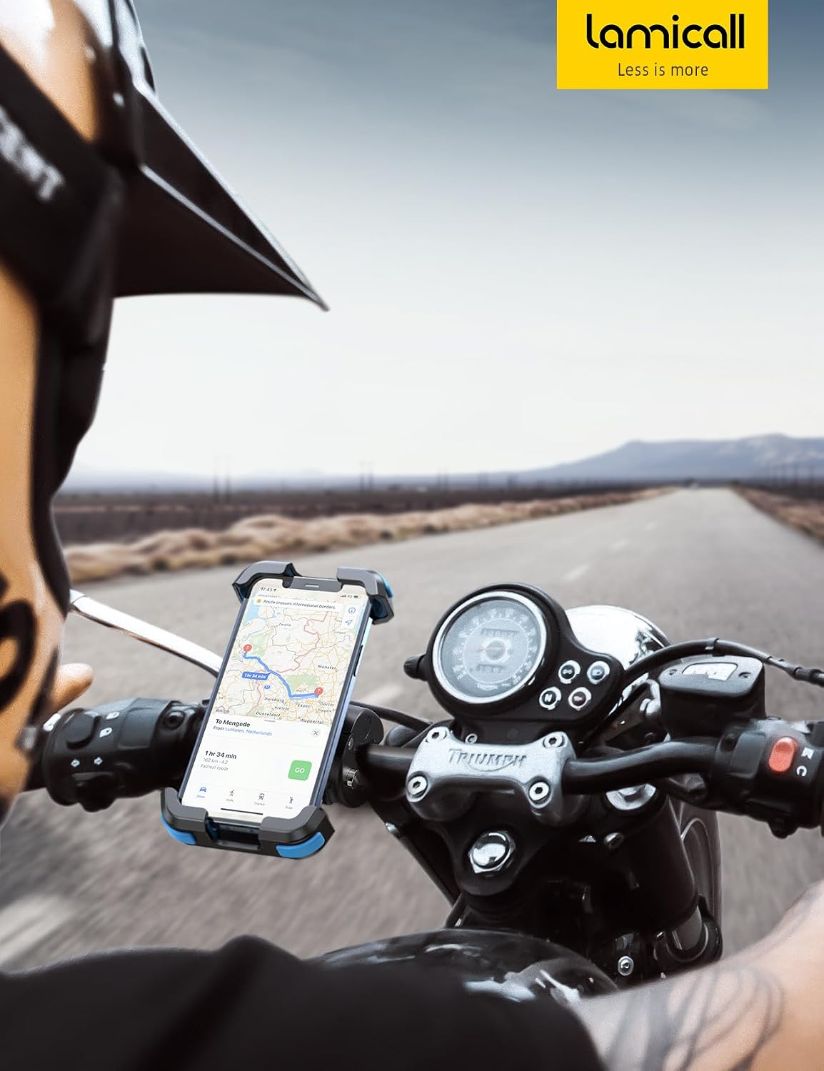 Thumbnail 6 de Lamicall Motorcycle Phone Holder Bike with Quick Release Clamp (BP07) – Blue