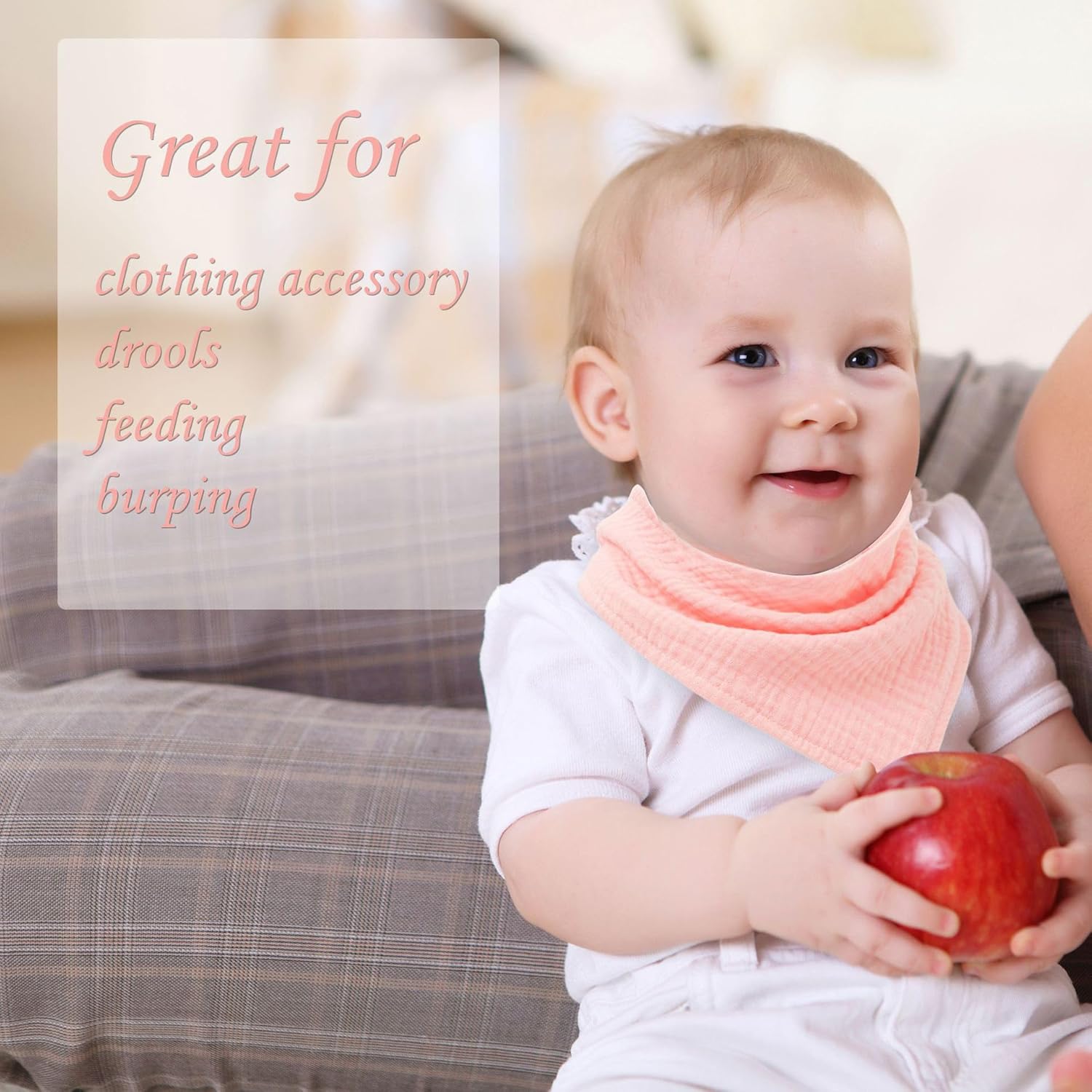 Thumbnail 4 de SLOSH bavaglino neonato in cotone lavabile (con bottoni regolabili) – confezione da 8