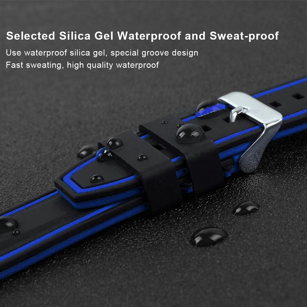 Thumbnail 5 de SZYXMY waterproof silicone diving strap for Apple Watch (49mm to 38mm) — compatible with Series 11/10/9/8/7/6/5/4/3 Ultra/SE