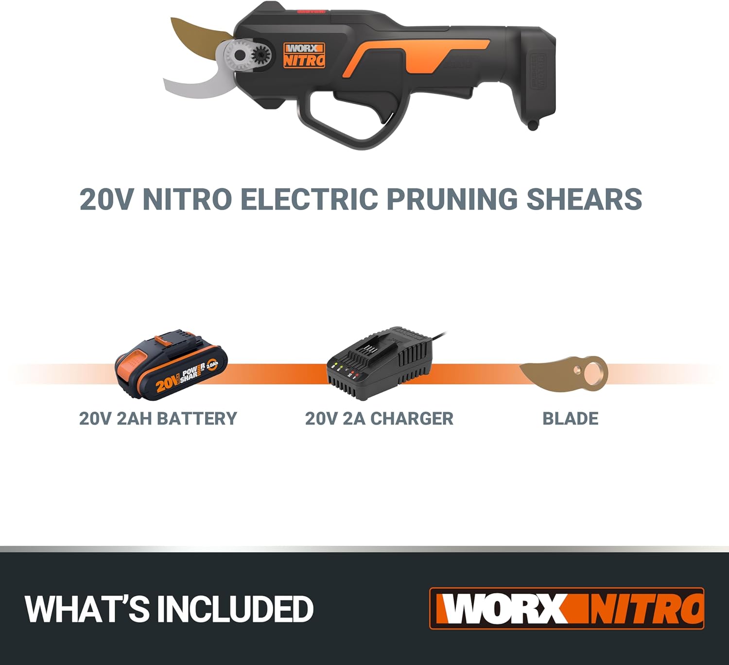 Thumbnail 6 de WORX NITRO 18V Cesoia elettrica WG330E 25 mm