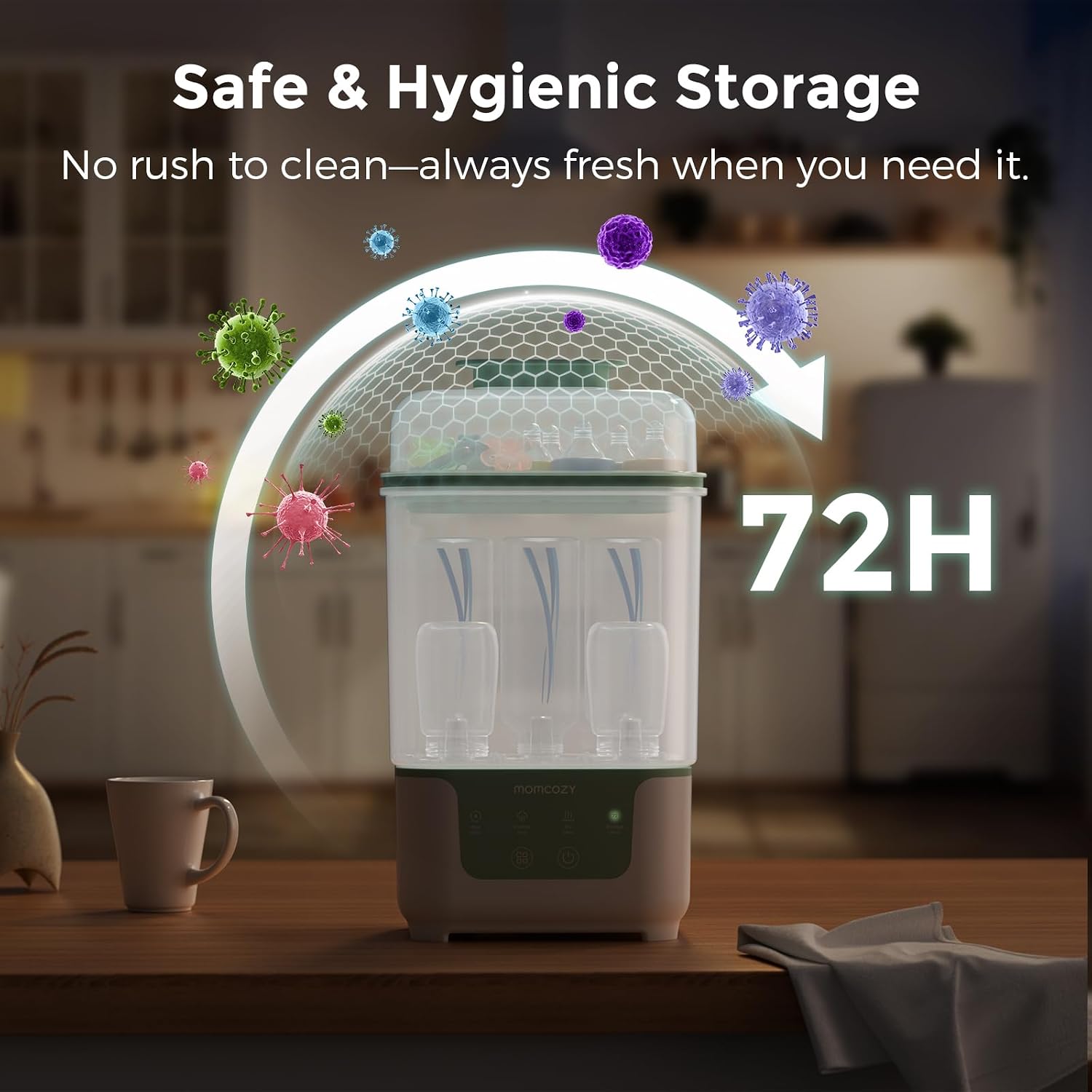 Detalle de Momcozy Bottle Sterilizer 6 Bottles Capacity